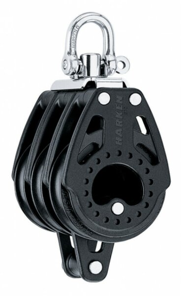 Harken 57mm Carbo Dreifach-Block mit Hundsfott