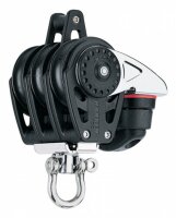 Harken 40mm Carbo Dreifach-Block mit Carbo-Cam und Hundsfott