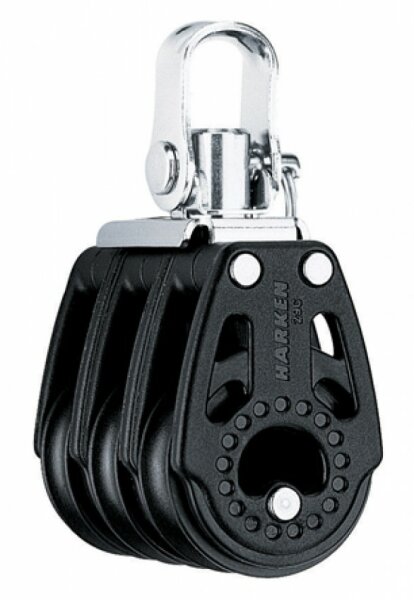 Harken 29mm Carbo Dreifachblock mit Wirbel