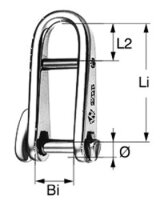 WICHARD-Schlüsselschäkel SR1432-SB