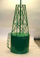 Bojenlampe, grün, ca. 82 cm